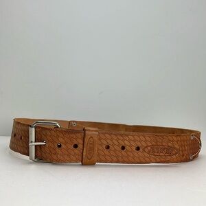 AWP Leather Work Belt Tools Construction Carpenter Unisex 2” Wide Workwear